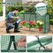 PE Metal Mini Tunnel Greenhouse with Roll-Up Door and Windproof Stakes